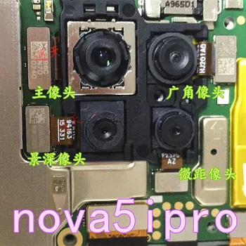 Original Nazaj Glavne Kamere Flex Kabel Za Huawei Nova 5 5i 5T 5iPro pro Spredaj Zadaj Modula Kamere priključek za Nadomestne dele