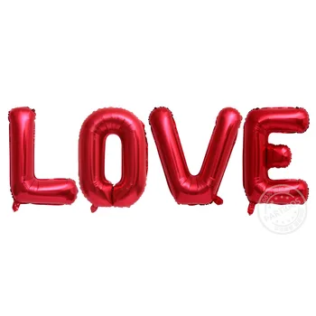 30inch Rdeče LJUBEZENSKO Pismo Aluminija Folija Balon Za Poroko Valentines Happy Birthday Okraski Novo Leto 2021 Doma Stranka Dobave