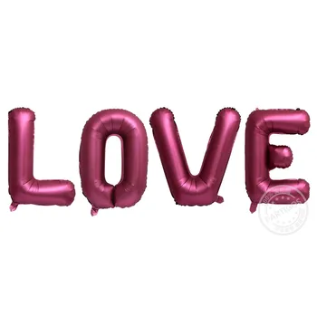 30inch Rdeče LJUBEZENSKO Pismo Aluminija Folija Balon Za Poroko Valentines Happy Birthday Okraski Novo Leto 2021 Doma Stranka Dobave