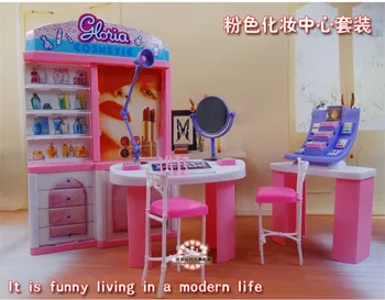 Prvotni Barbie Ličila Toaletnih Princesa Obleko Room Set 1/6 Bjd Lutka Pribor Oblači Doma Sanjsko Hišo, Pohištvo, Igrače Darilo