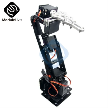 1Set Aluminija Robot 6 DOF Roko Mehanske Robotsko Roko Objemka Nevihte Montažo Brez Servos Za Arduino DIY Dele Robota