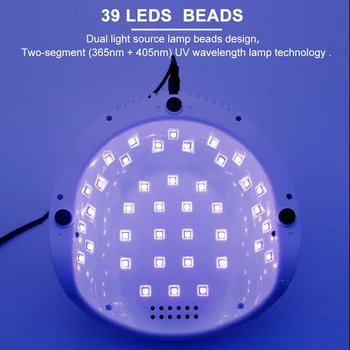 LKE Lak za Lase 86W UV-LED Lučka za Nohte Uporabljajo Vse Gel za Nohte Lak za Orodje LCD-Zaslon Led Svetilka Za Profesionalno Salon, Manikiranje Stroj